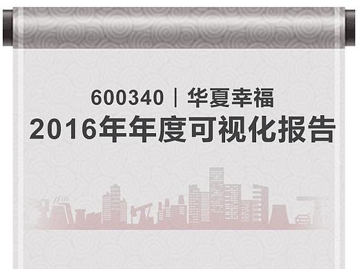 华夏幸福2016年度可视化报告长图设计