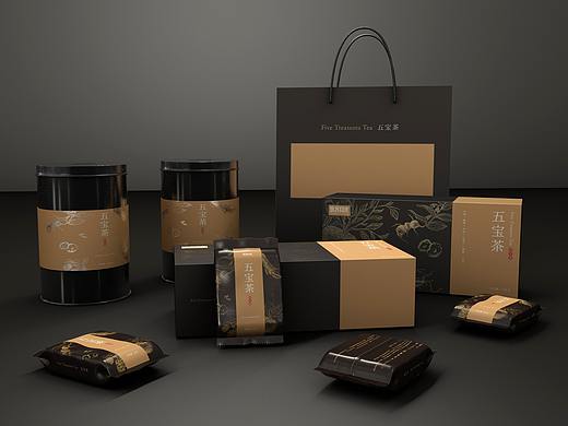 《五宝茶》茶叶包装设计