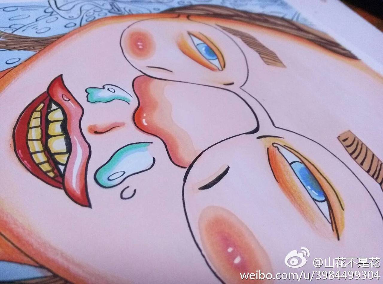 《马克笔头像》手绘马克笔头像彩铅