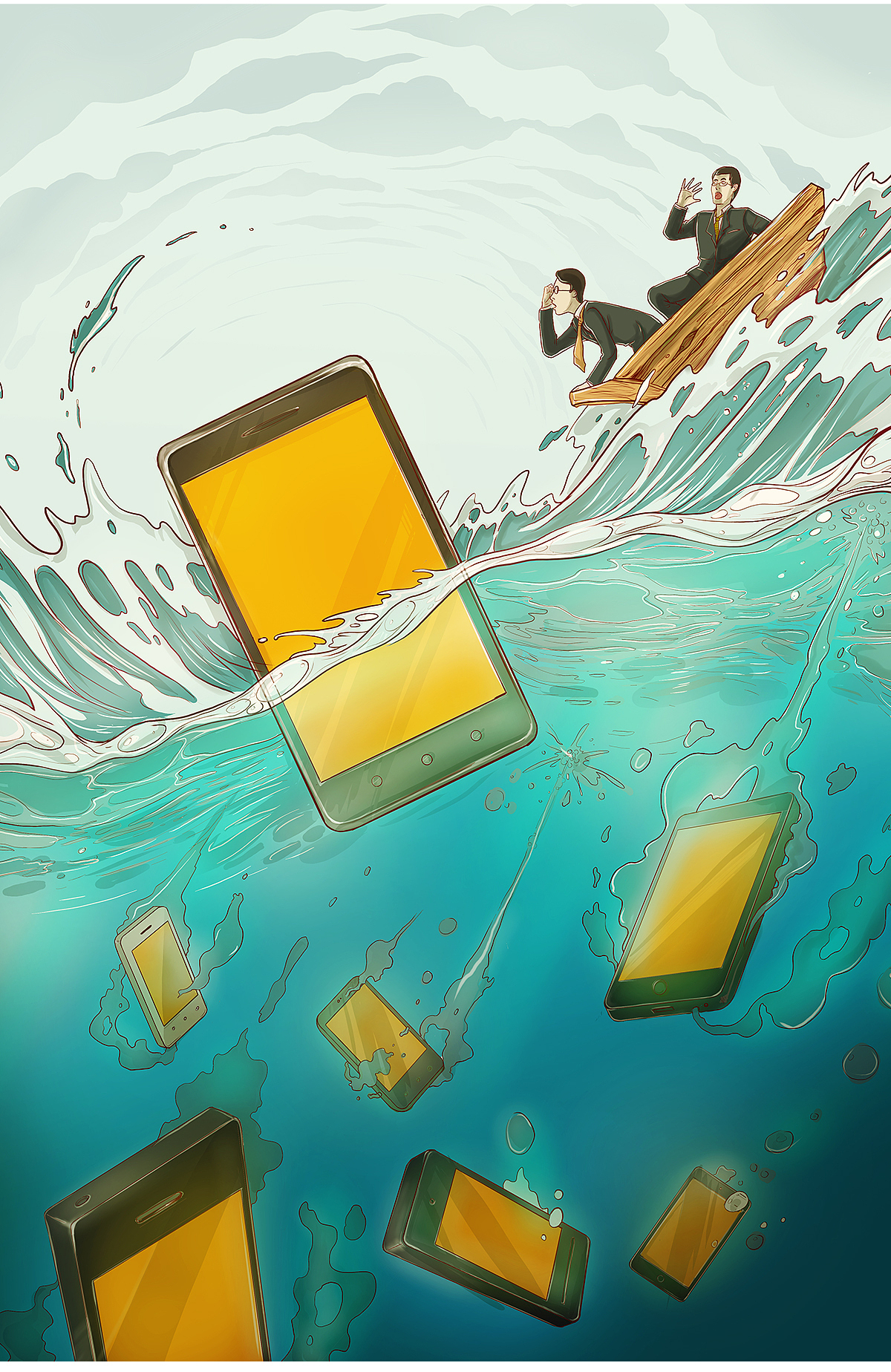 手机掉水里,水货?不不,是说中国山寨华强北的!