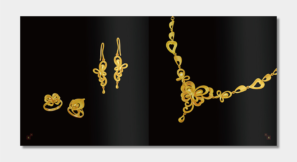翠绿首饰——微錾刻黄金产品系列画册策划及设计（图ZNjQxNjMwMTI=） - 书籍/画册 - 站酷设计师Dandan_淡蛋原创素材 - 站酷ZCOOL
