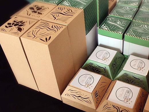 花渡·莲心茶（个人主页-ZNTA1MzI2NTY=） - 包装 - 站酷设计师柒月一七原创素材 - 站酷ZCOOL