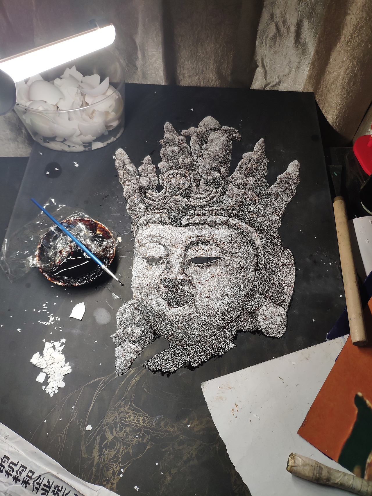 《慈暮系列之三》（图ZMTk1MDA5NjE2） - 绘画 - 站酷设计师大漆熊原创素材 - 站酷ZCOOL