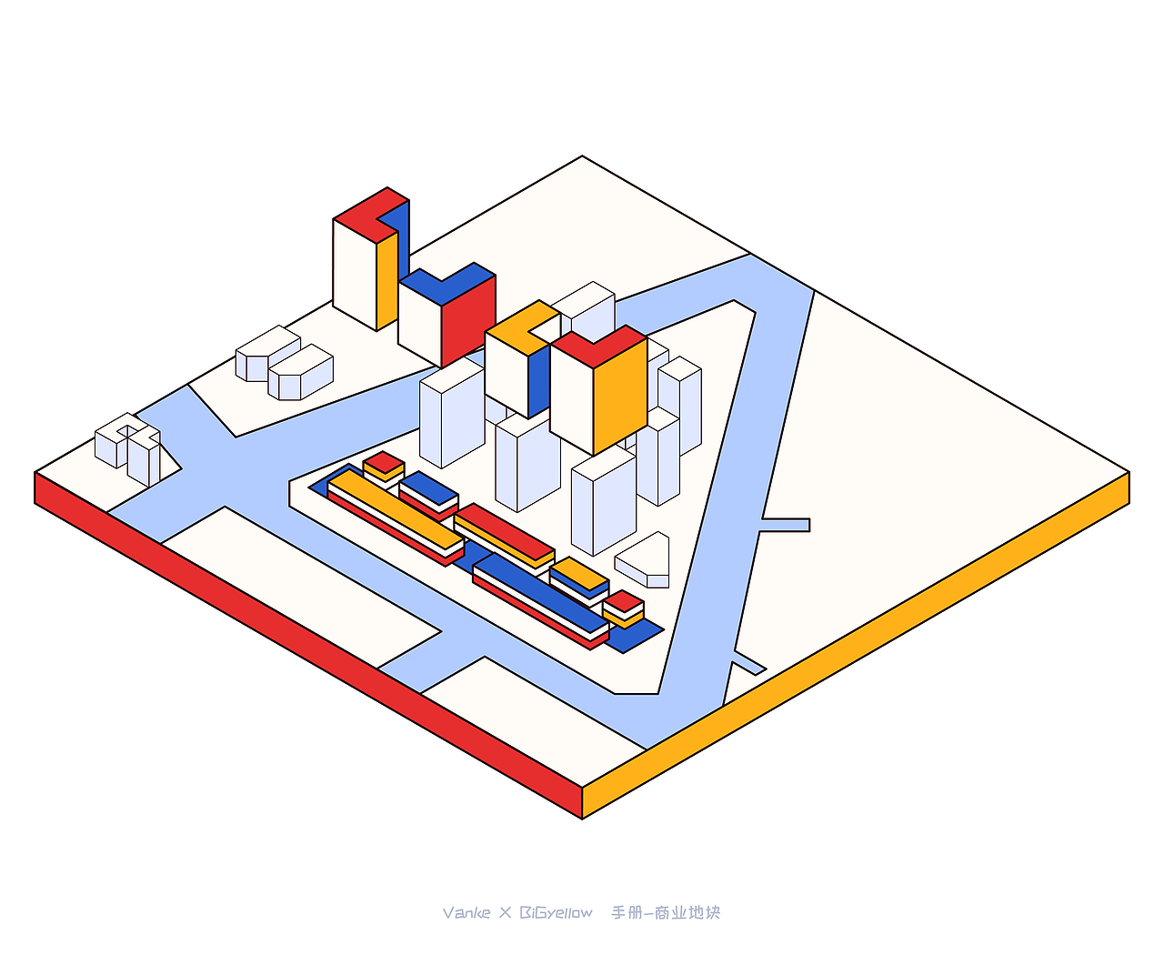 Vanke万科生活绘主视觉插画及物料延展