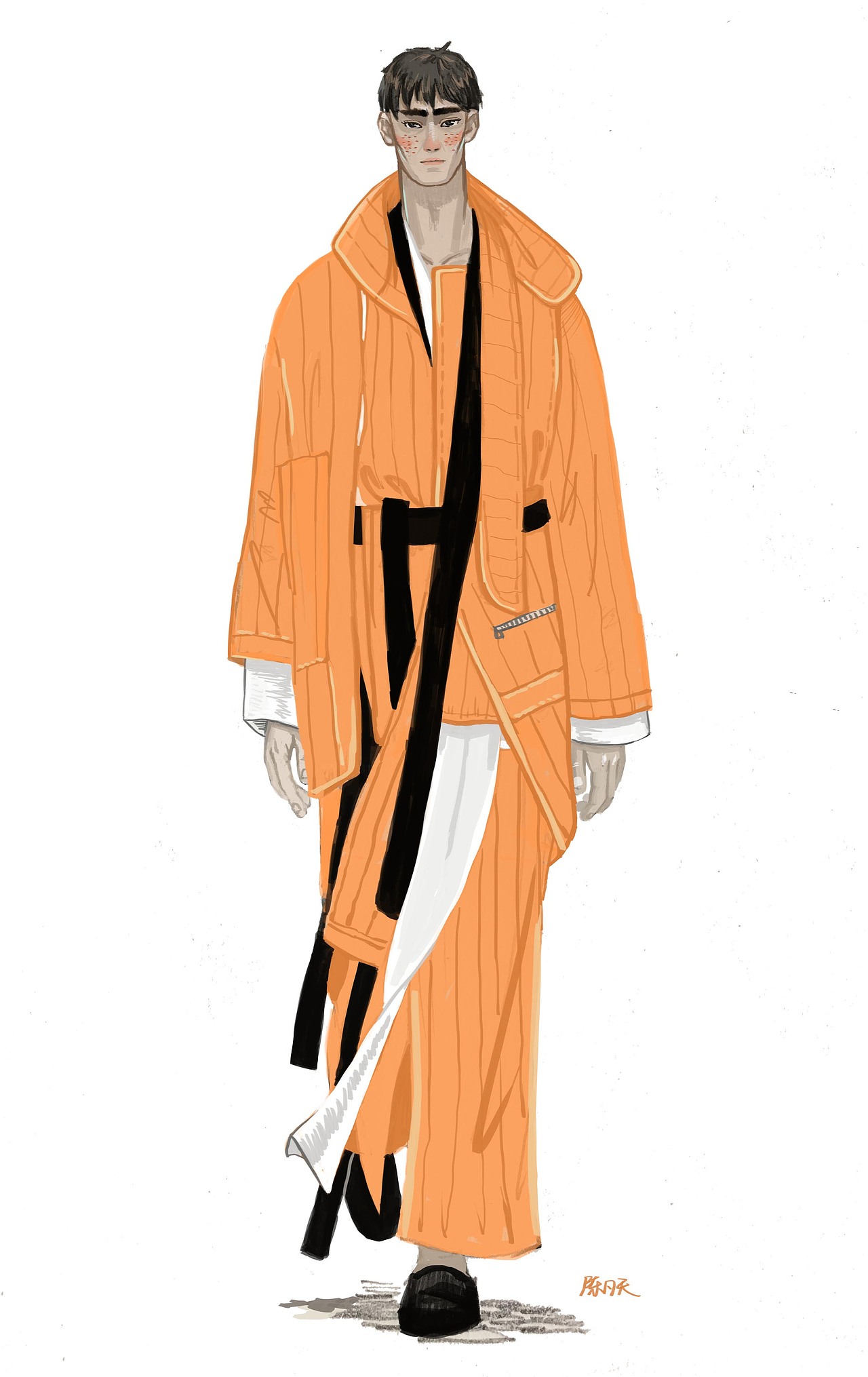 时装插画 /（图ZOTkzNjE1ODQ=） - 艺术插画 - 站酷设计师我不是陈树海原创素材 - 站酷ZCOOL