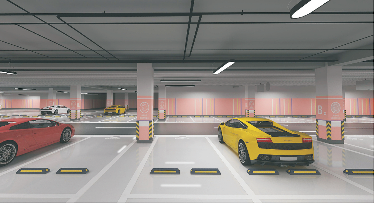 停车场效果图(翠湖雅苑)