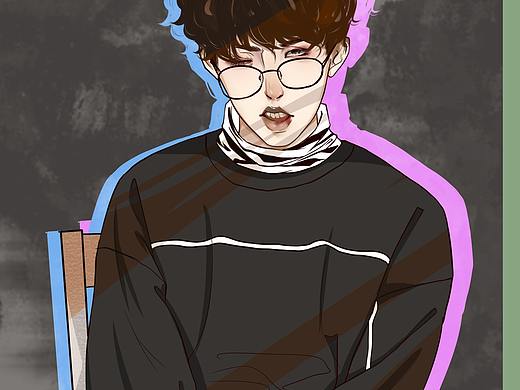 人物插画 男装搭配 