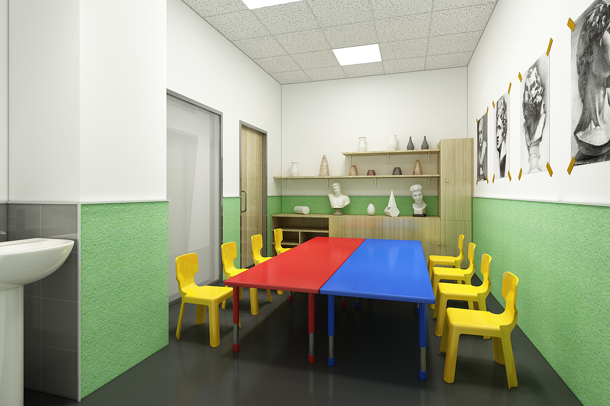 永祺办公展厅设计装修案例-丽音艺术办公室