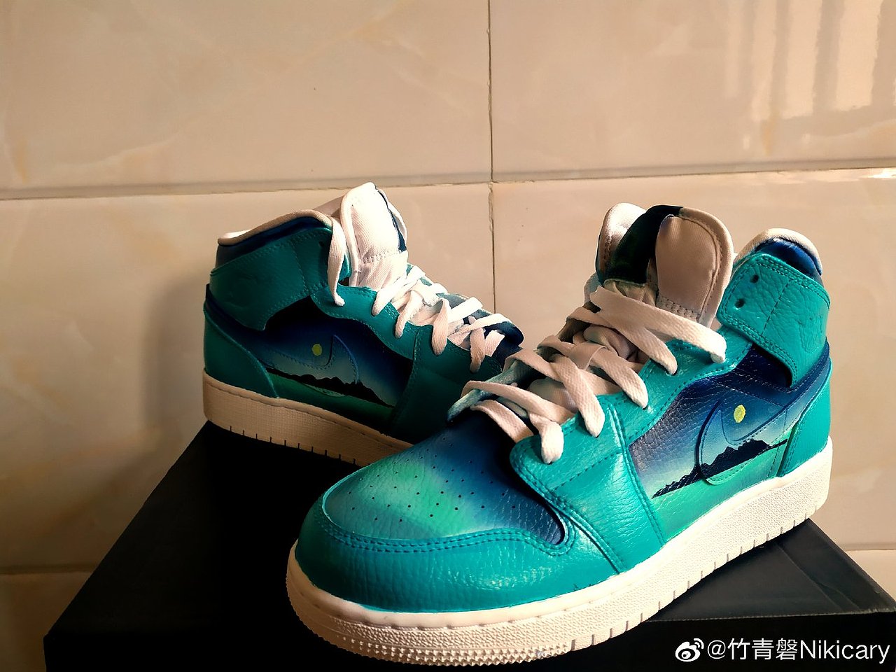AJ1 mid 【Blue boy】（图ZMTcyOTI0MzEy） - 工艺品设计 - 站酷设计师AKA_中华小当家原创素材 - 站酷ZCOOL