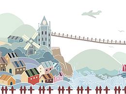 手游小游戲 場景圖~惠州市鹽洲島