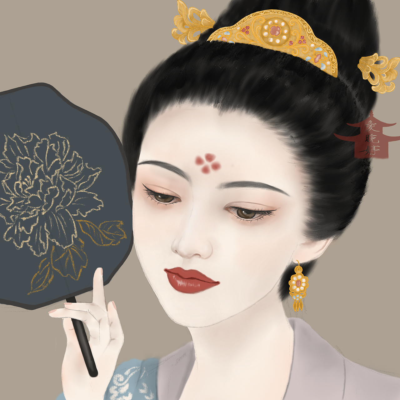 古风插画（图ZMjY4OTk5NjA0） - 艺术插画 - 站酷设计师插画爱晚婷原创素材 - 站酷ZCOOL
