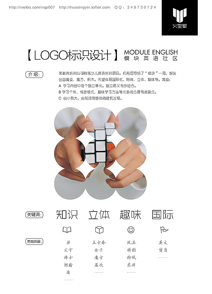 LOGO标识设计之“Module English”