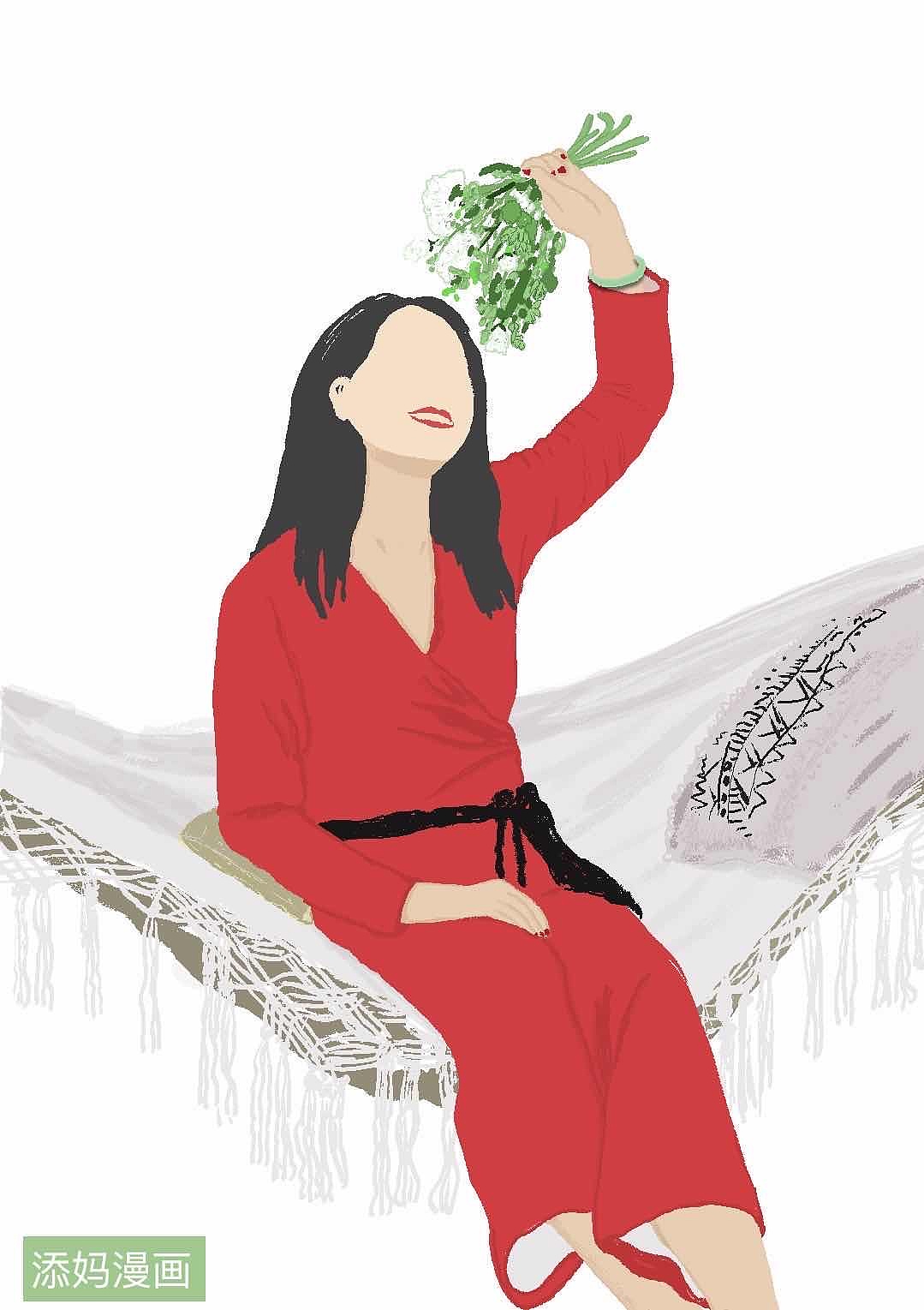 夏日（图ZMjEzNzEzODg0） - 创作习作 - 站酷设计师添妈漫画原创素材 - 站酷ZCOOL