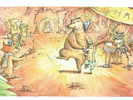 熊奶奶的故事 儿童绘本/2017（个人主页-ZNDczMjQwMjQ=） - 儿童插画 - 站酷设计师大蝉Ami原创素材 - 站酷ZCOOL