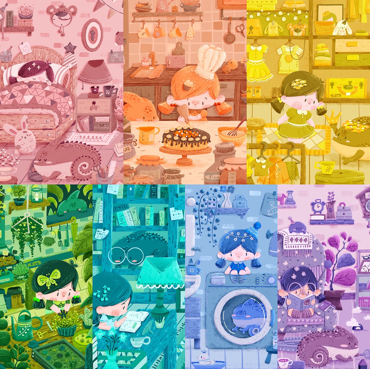 2021儿童插画作品合集