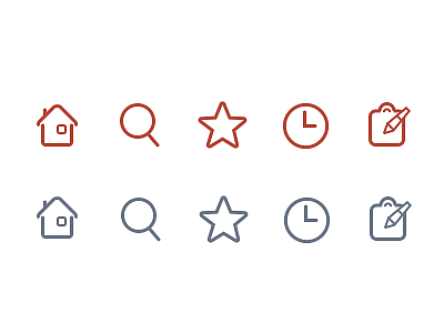 单色&彩色线框描边icon