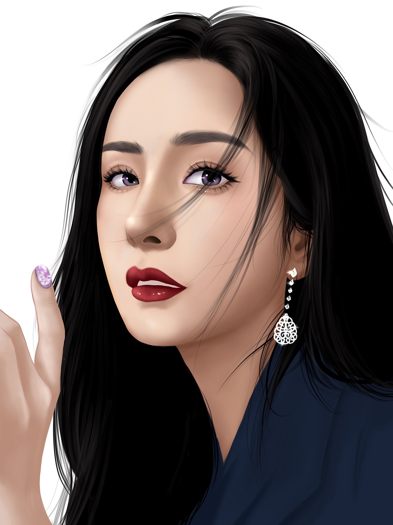 人像照片临摹（图ZMjk5MjA1NTY4） - 创作习作 - 站酷设计师源源爱画画原创素材 - 站酷ZCOOL
