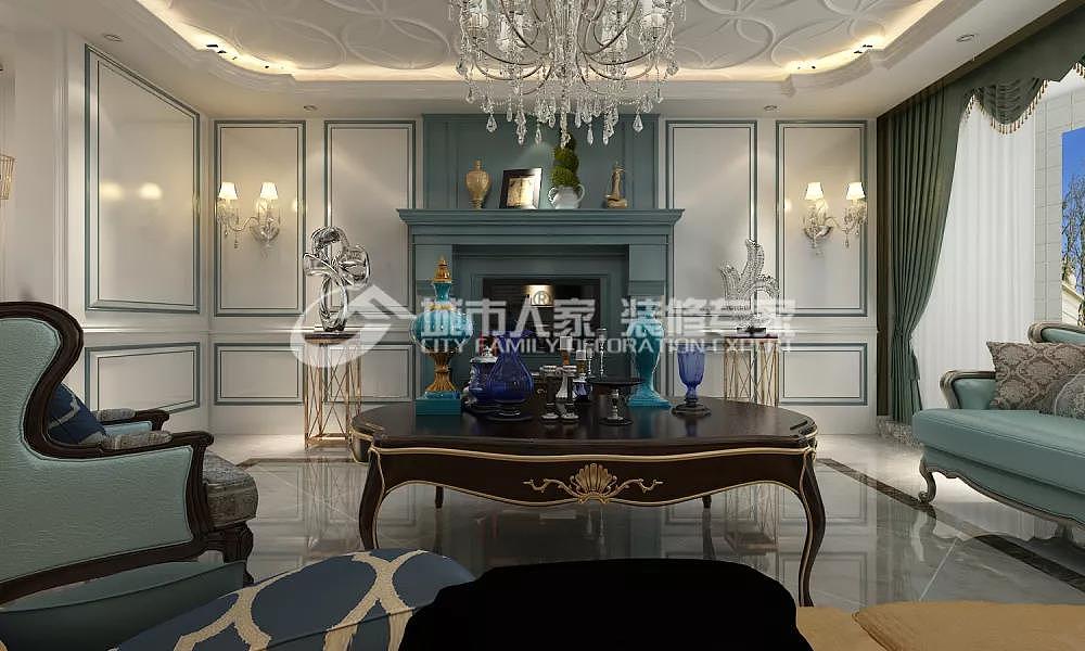 滨州城市人家|天场瑞府170欧式新古典装饰装修