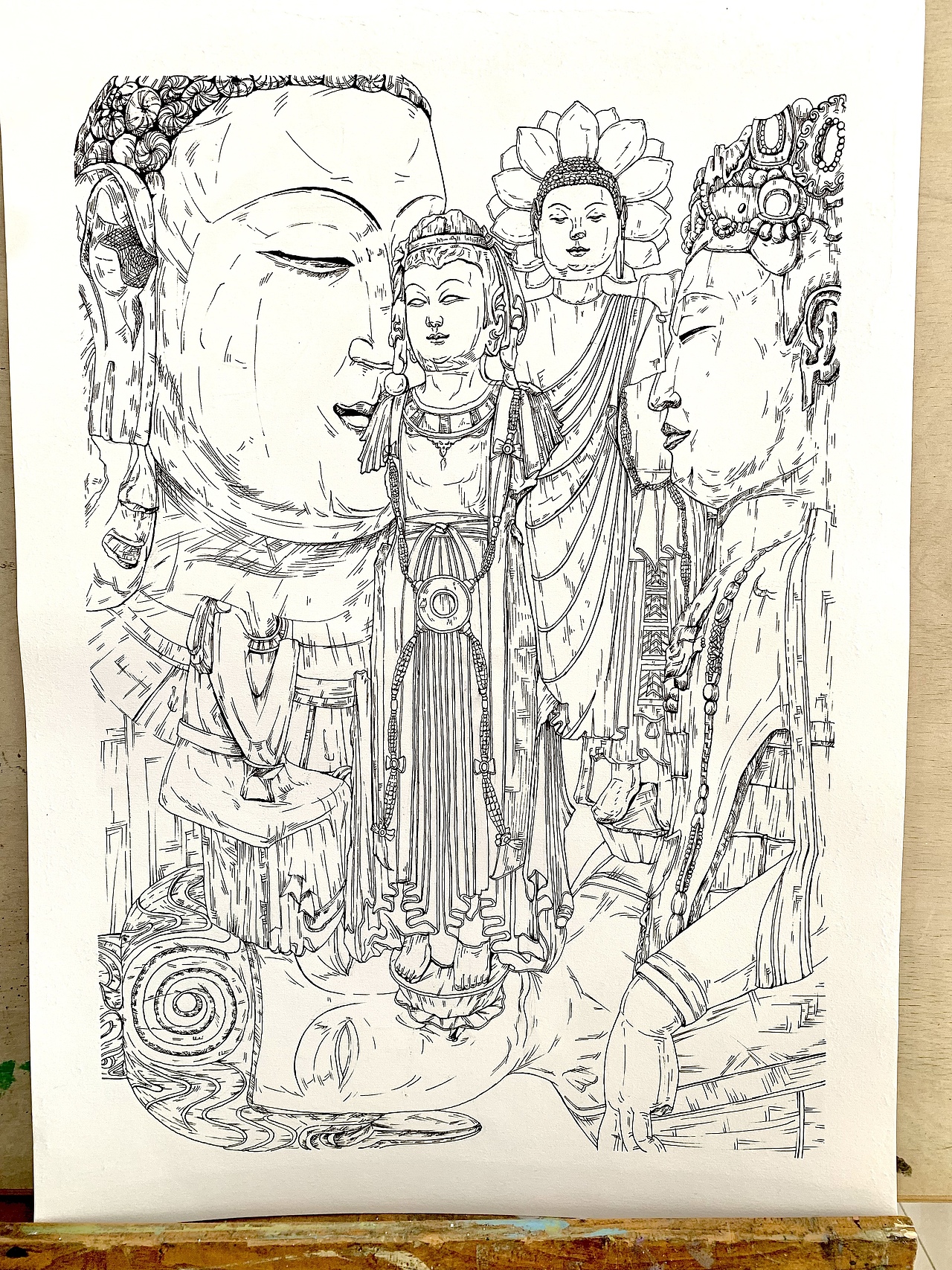设计素描速写色彩作业