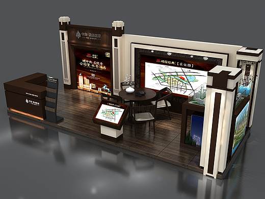 房地产展位展会展厅家装工装3d效果图设计制作