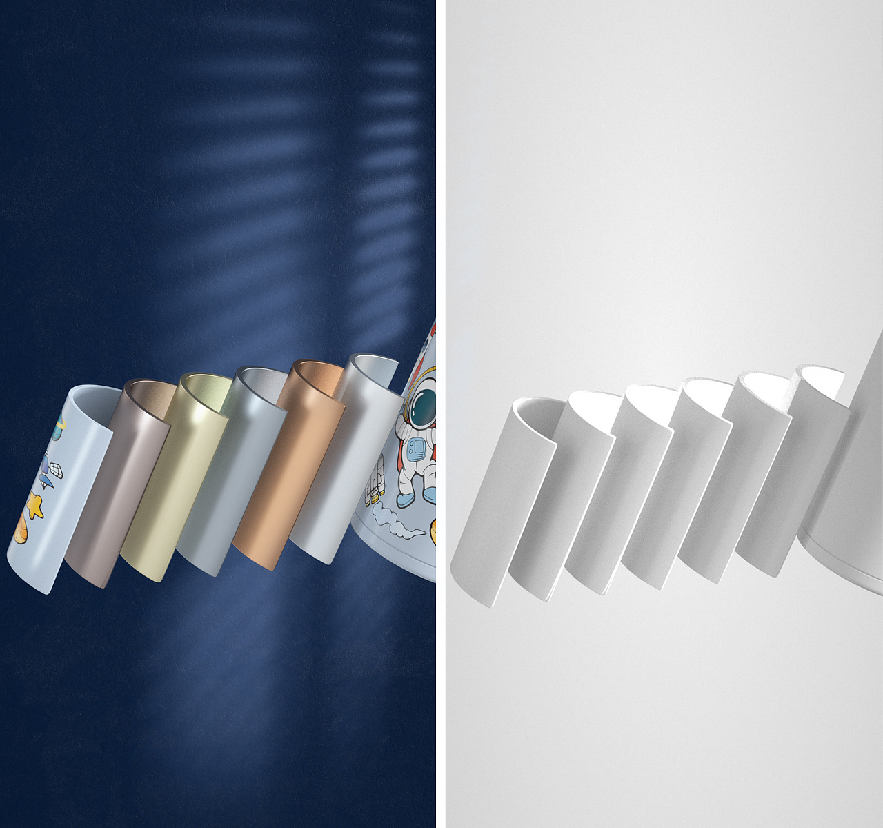 儿童保温杯详情页母婴类目C4D建模（图ZMjcyNTQ4ODg4） - 电商 - 站酷设计师咯哈i原创素材 - 站酷ZCOOL