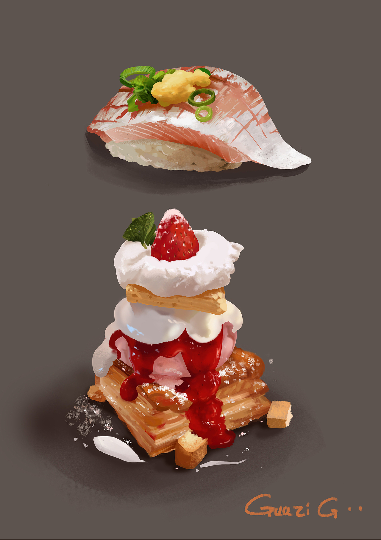 美食插画小练习