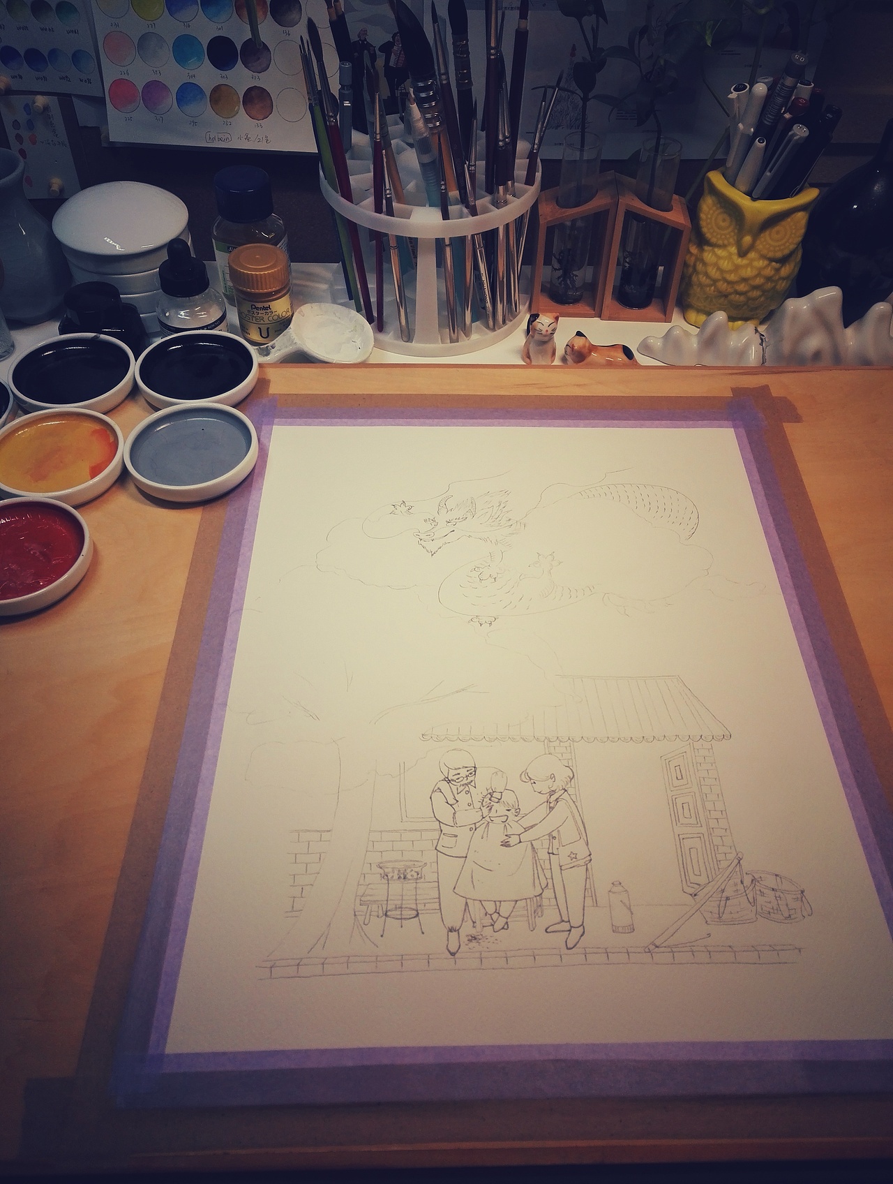 二月二企划插画，龙抬头（图ZNzE2NzYzMjQ=） - 商业插画 - 站酷设计师ArleneC原创素材 - 站酷ZCOOL