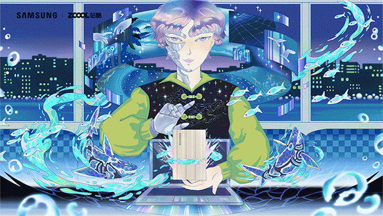 三星-闪耀星动创意海报（图ZMzA0NjEwMjI4） - 海报 - 站酷设计师大朦田8原创素材 - 站酷ZCOOL
