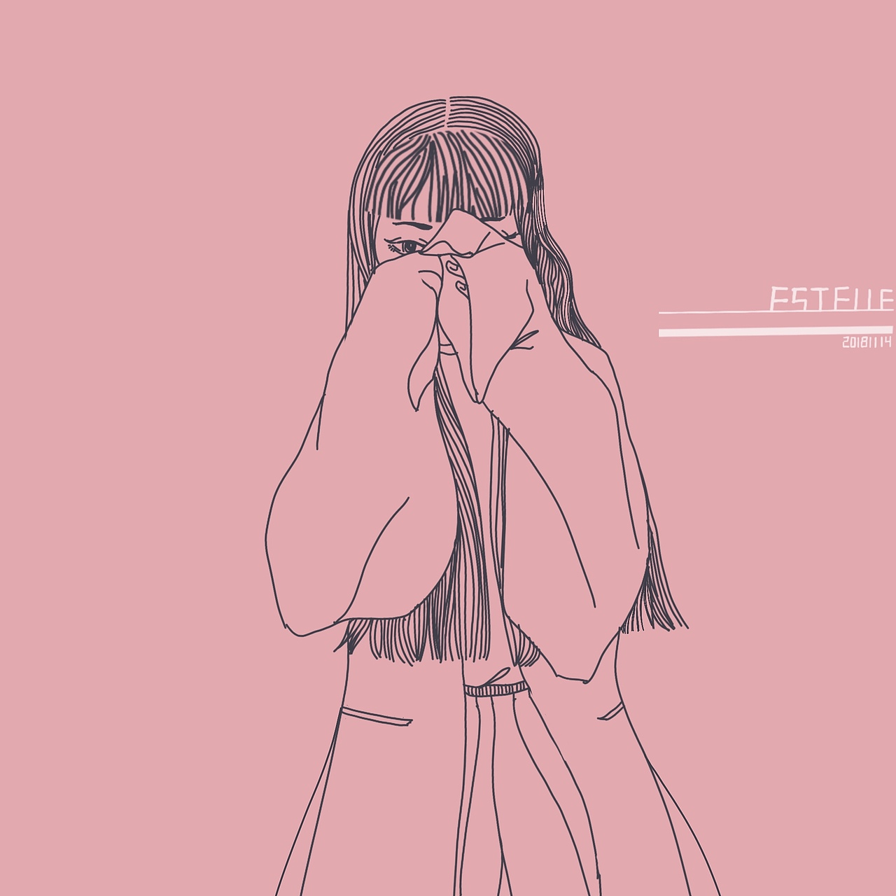 遮掩还是探视（图ZMTM1MTcyNDg0） - 儿童插画 - 站酷设计师Estelle斌哥原创素材 - 站酷ZCOOL
