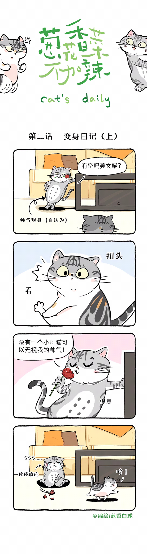 《葱花香菜不加辣》第六话 变身日记（图ZMzM5NTM5Nzg0） - 短篇/格漫 - 站酷设计师葱香白球原创素材 - 站酷ZCOOL