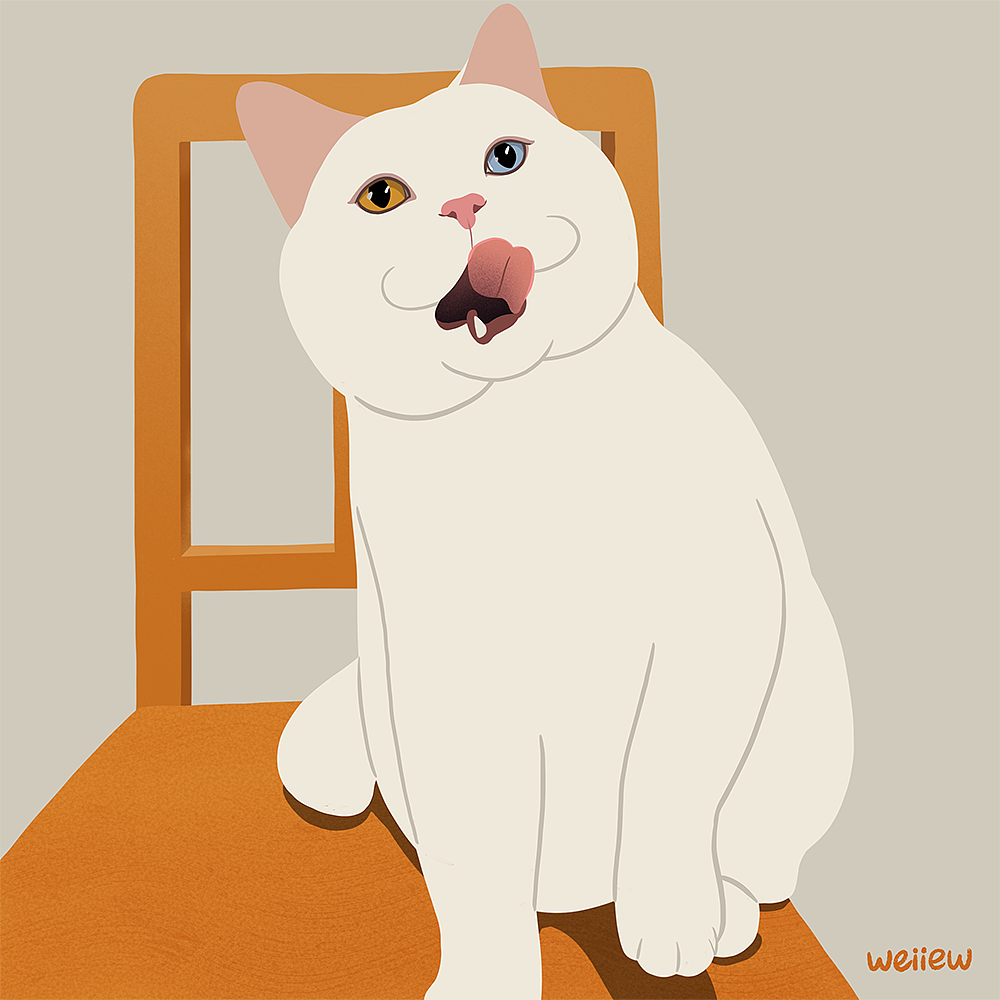 2021画的猫（图ZMjgzNTE4ODI0） - 艺术插画 - 站酷设计师童壮壮weiiew原创素材 - 站酷ZCOOL