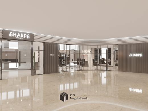 商场理发店商业空间设计