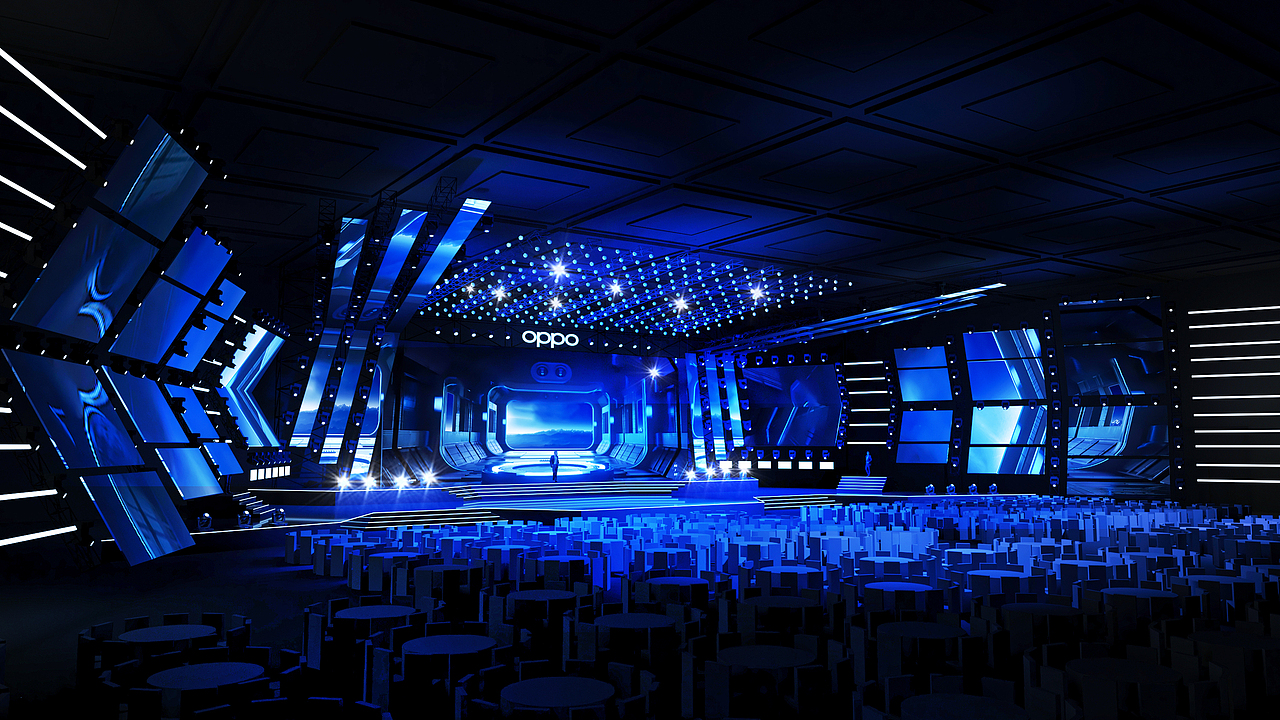 2021 OPPO年会舞美设计方案（图ZMjQ5NjA2NjA0） - 舞台美术 - 站酷设计师庸人自扰Q原创素材 - 站酷ZCOOL