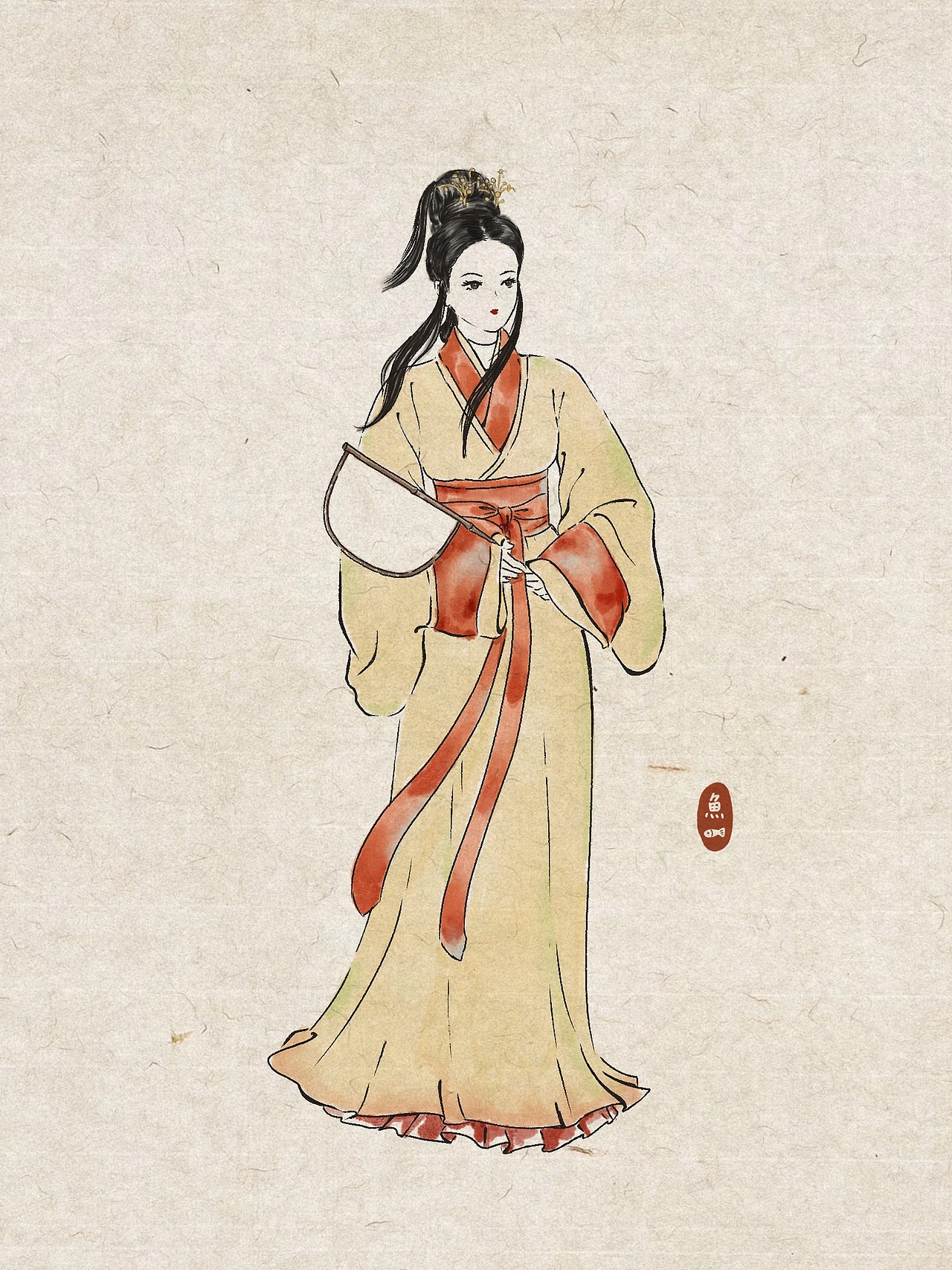 古风桂花汉服美女花神（图ZMzYxOTExMTE2） - 创作习作 - 站酷设计师鱼蛋仔的mama原创素材 - 站酷ZCOOL