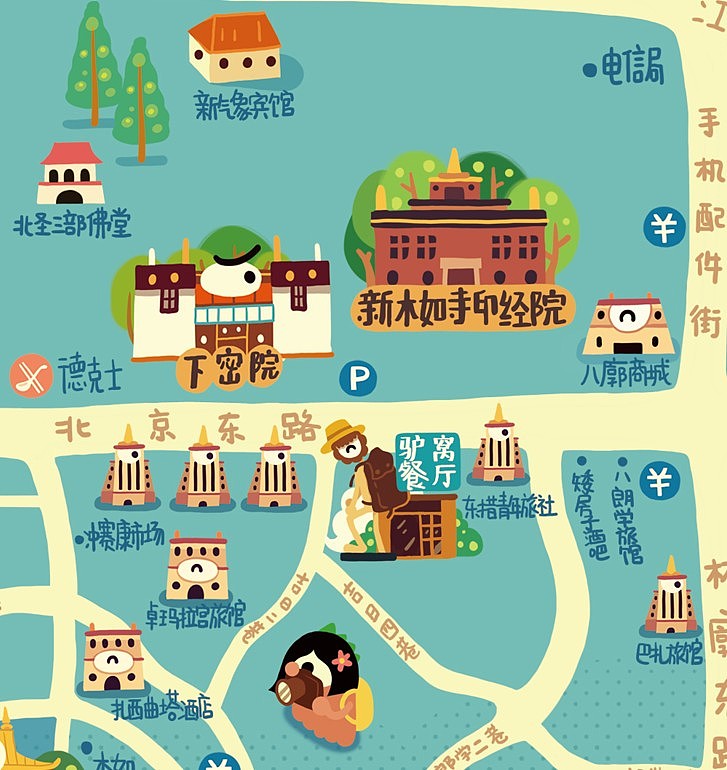林P酱最新Q版地图之★大西藏篇★(图ZMTA4OTAzMTY=) - 商业插画 - 站酷设计师林P酱原创素材 - 站酷ZCOOL