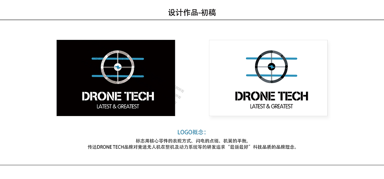 Drone Tech无人机标志基础VI