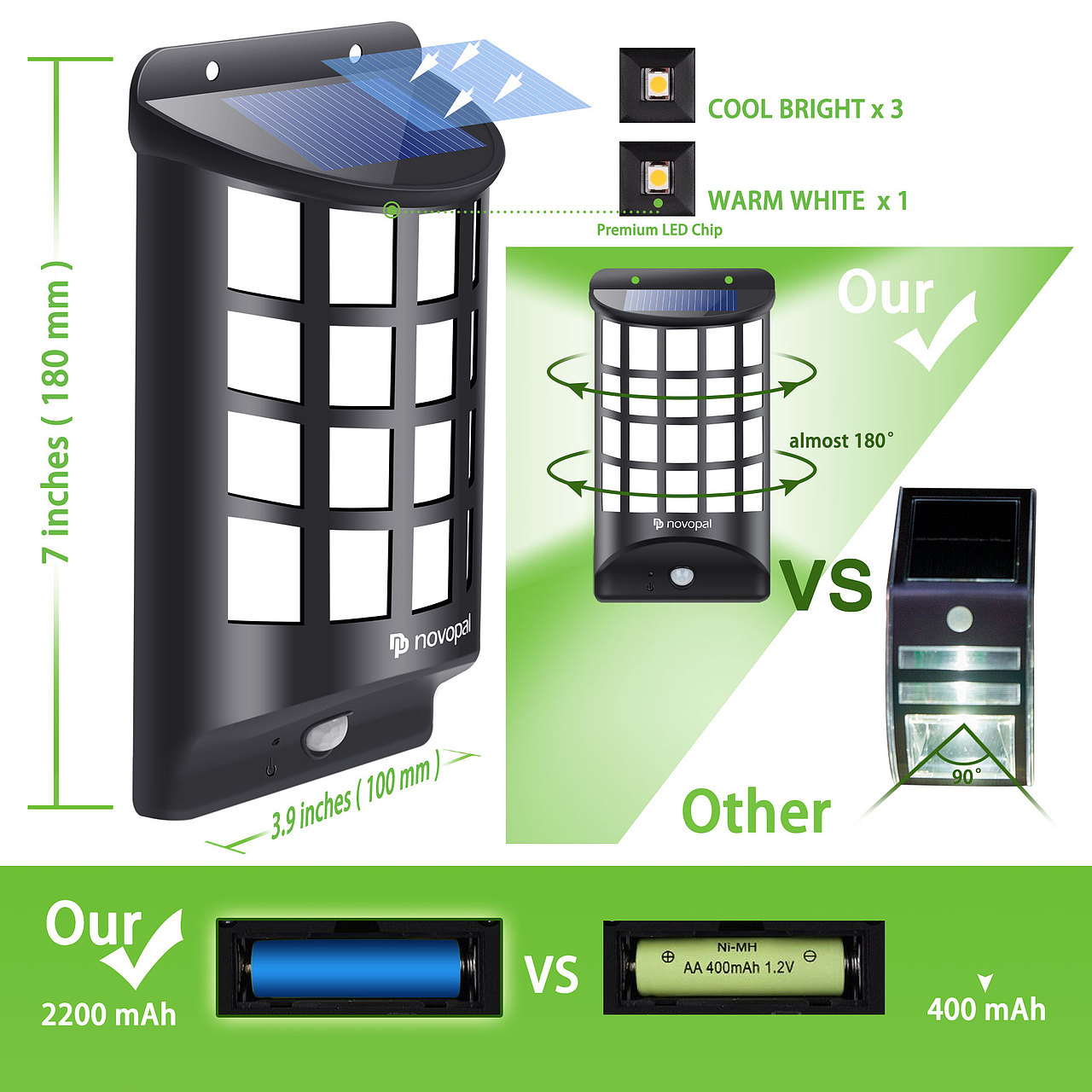 太阳能壁灯产品图