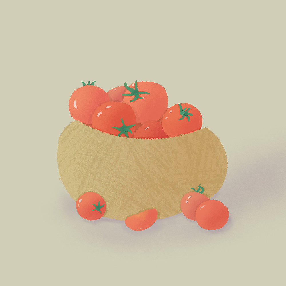 【插画练习】西红柿