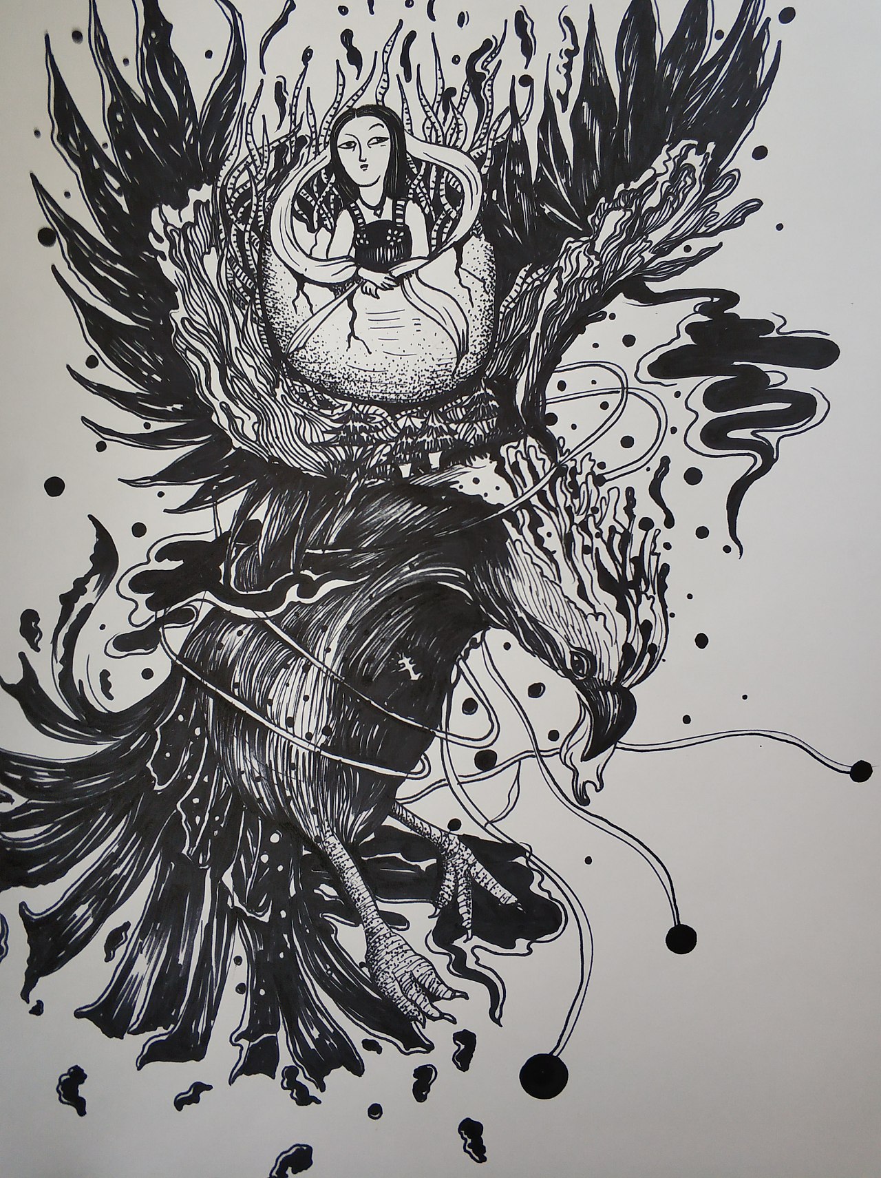 挣扎|插画|创作习作|喵还没睡 - 原创作品 - 站酷 (zcool)