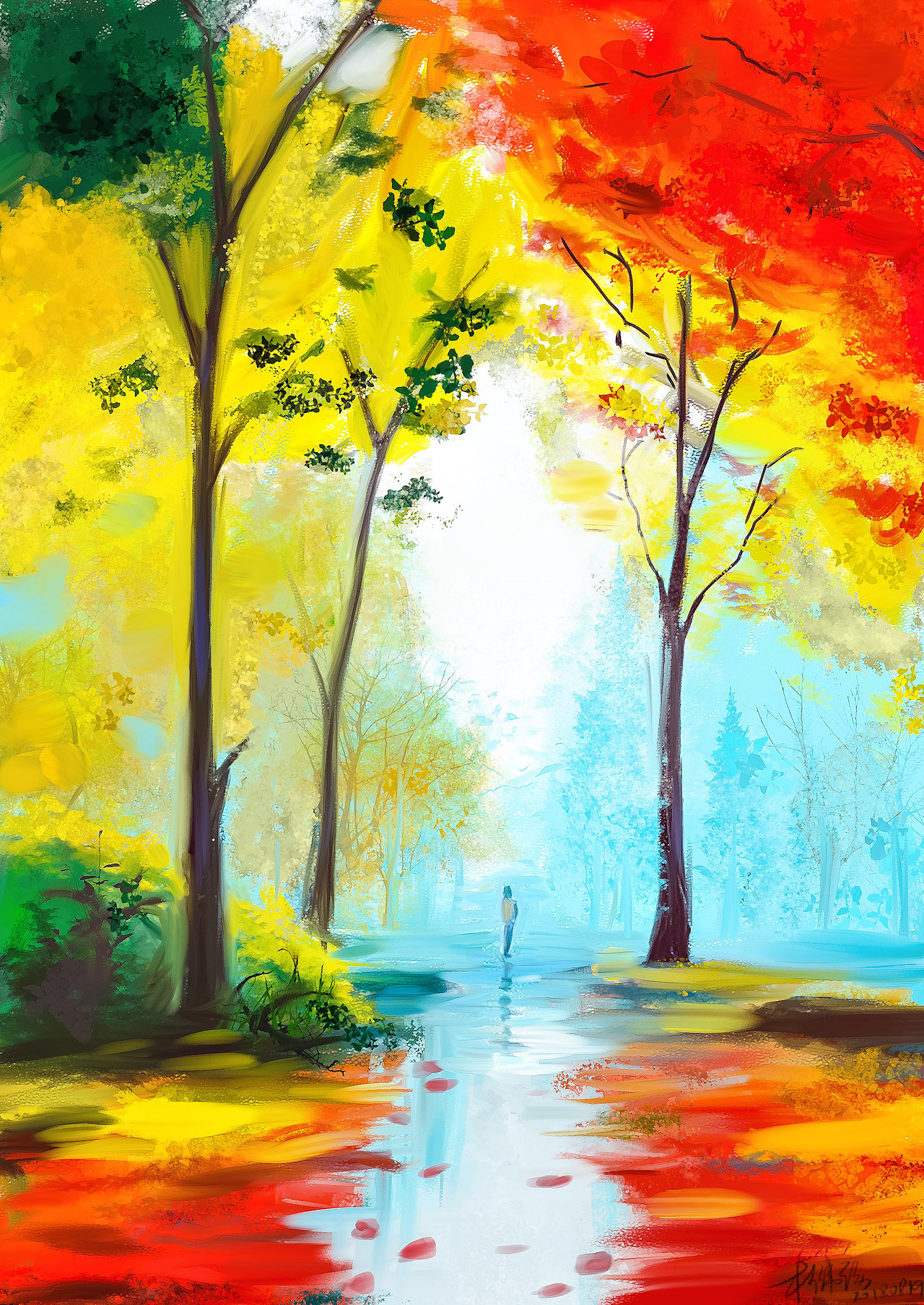 四季（图ZMTI1Nzc1MzE2） - 绘画 - 站酷设计师北纬91度原创素材 - 站酷ZCOOL