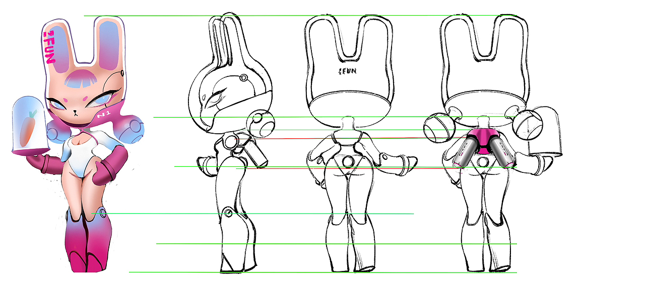 潮兔IP建模渲染