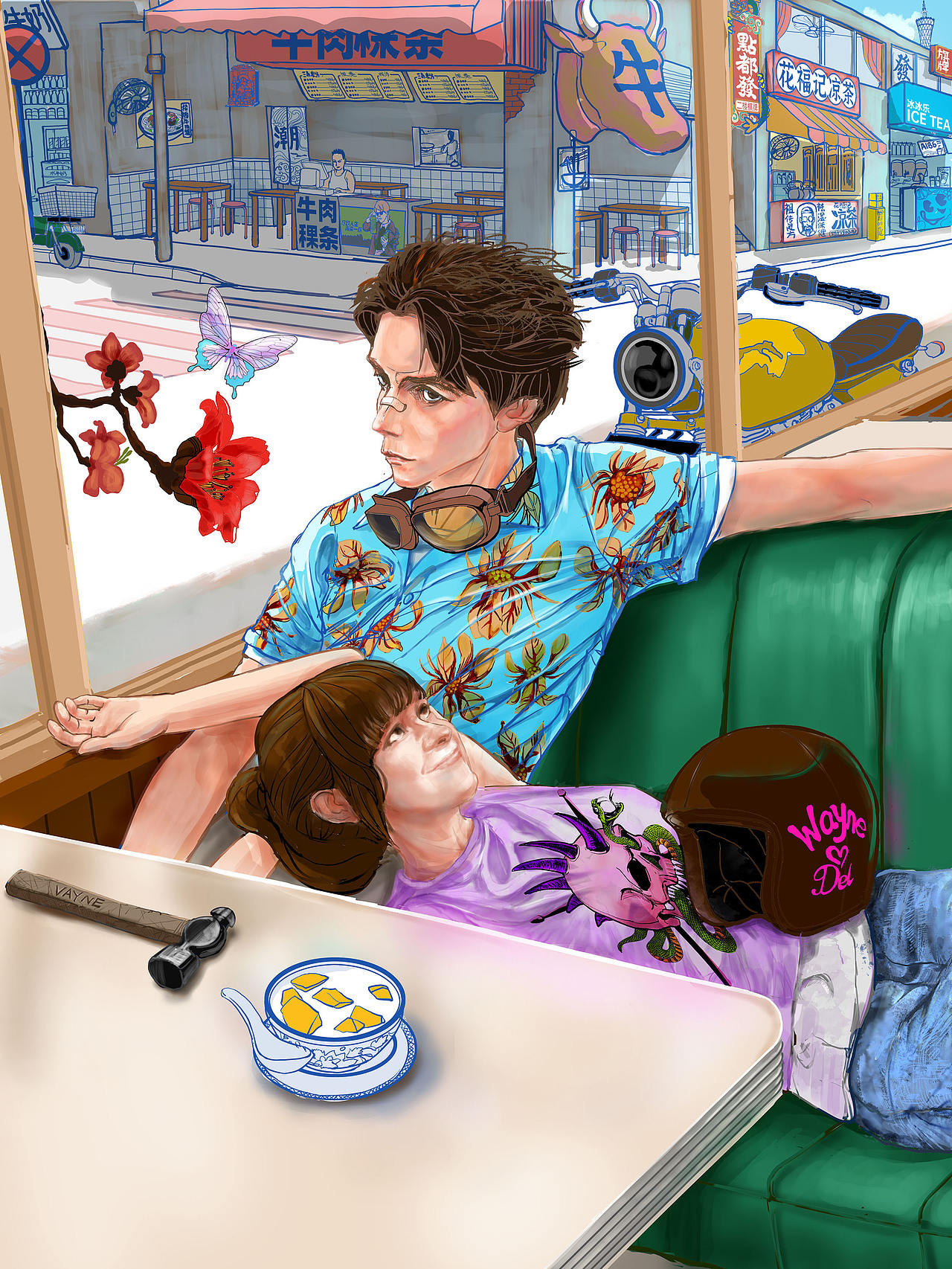 原创插画-美剧WAYNE（图ZMzUzOTg1MDky） - 艺术插画 - 站酷设计师wave2079原创素材 - 站酷ZCOOL