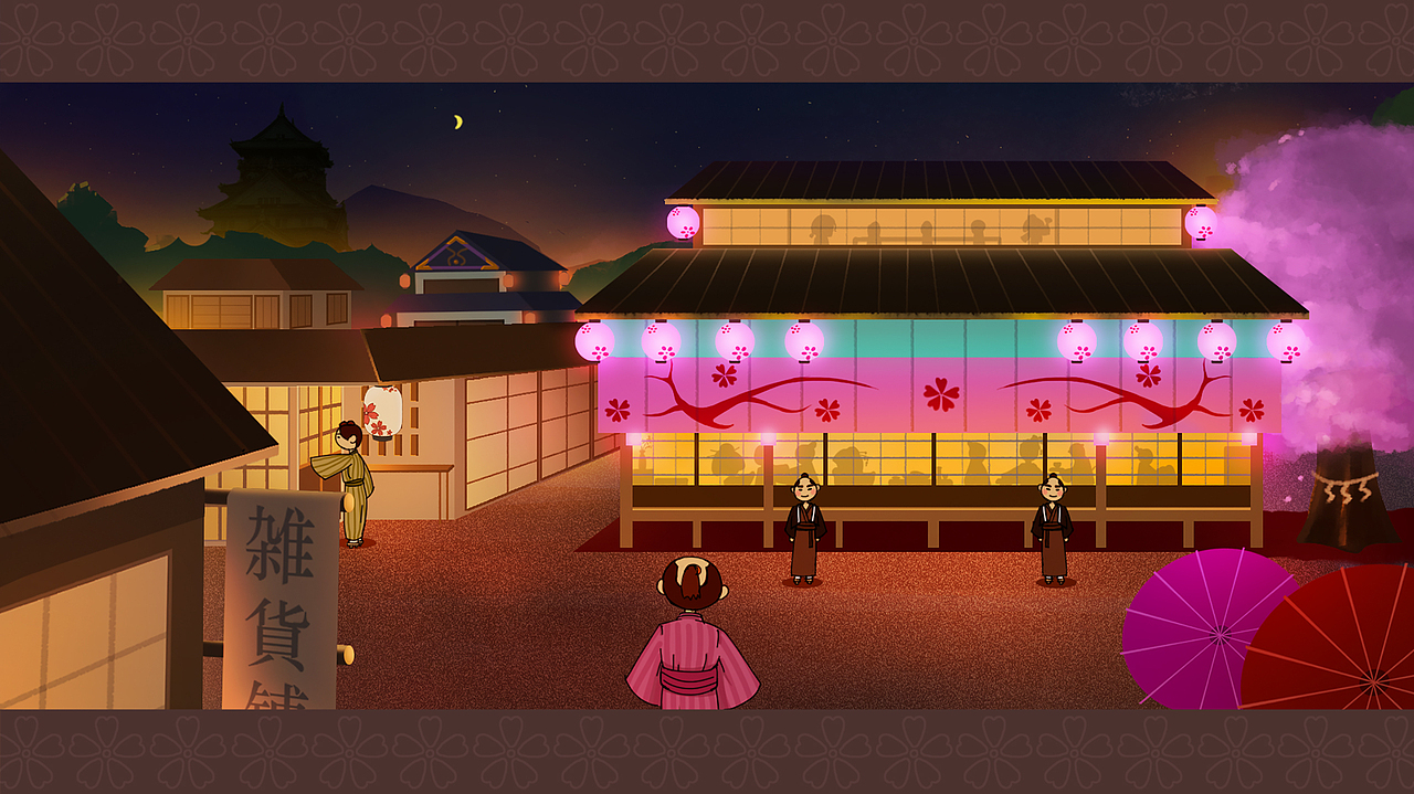 《樱花将军》（图ZMTIzNDQxNjUy） - 艺术插画 - 站酷设计师木土小牡丹原创素材 - 站酷ZCOOL