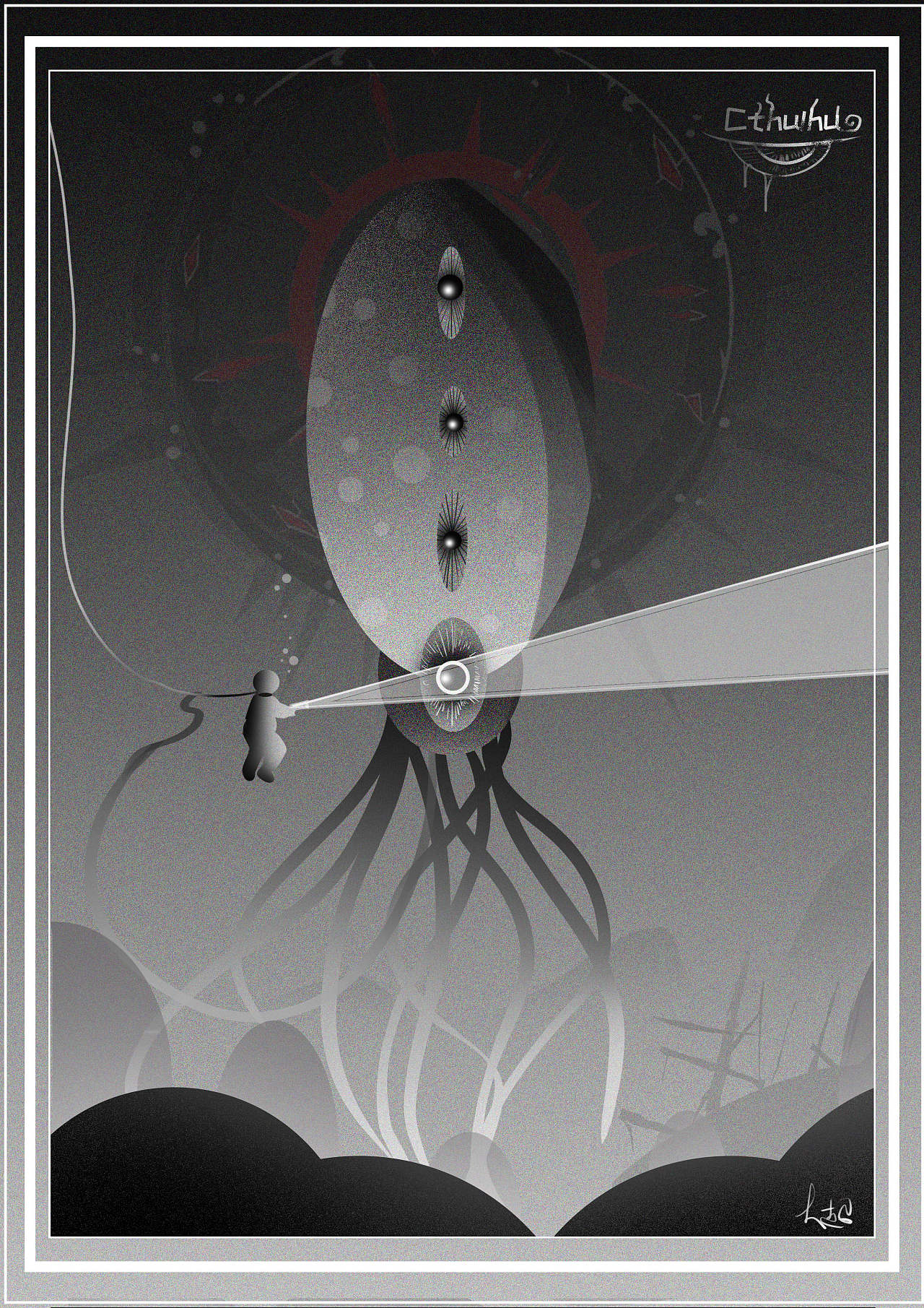 黑白灰|插画|创作习作|大超box - 原创作品 - 站酷 (zcool)