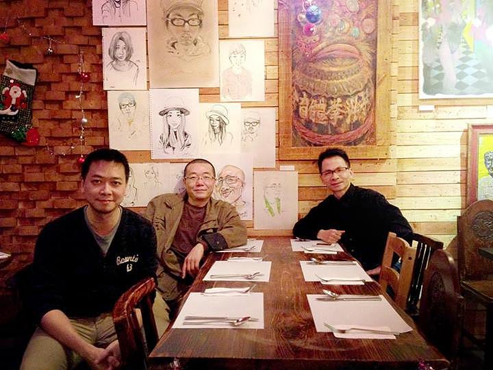 王教授和鐘教授適逢在香港,專誠來參觀一下~