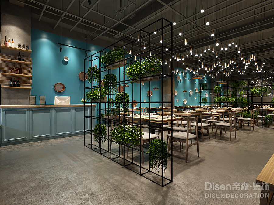 【嗨牛排火锅1店】——南京专业高端火锅店装修设计