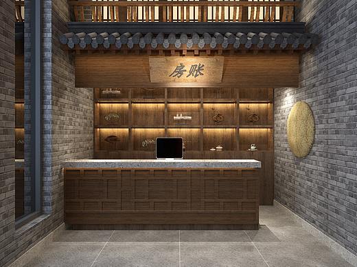 复古中式老火锅店