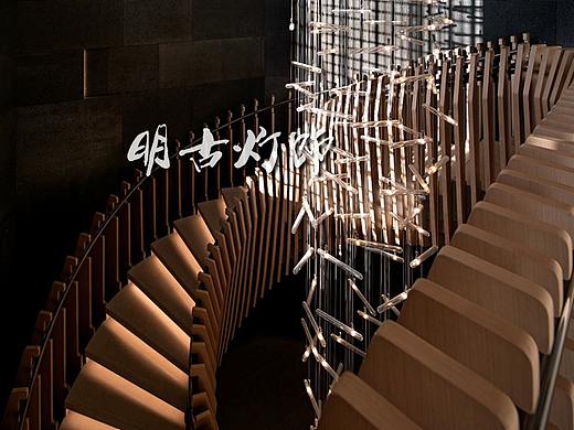 大型后现代楼梯吊灯定制 明古灯饰