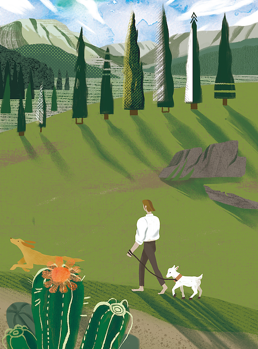 《鲁冰逊漂流记》书籍插画