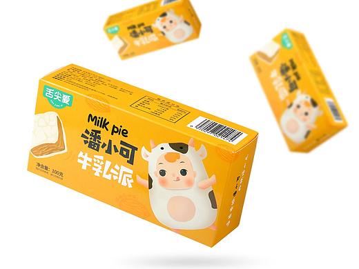 【潘小可牛乳派零食】系列包装 
